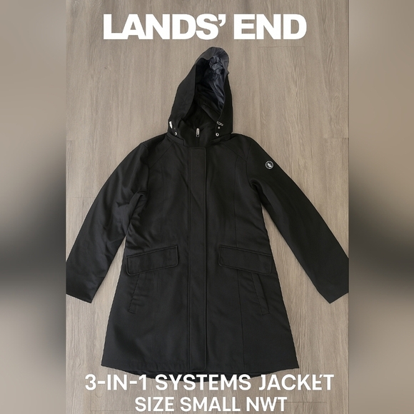 Lands' End Jackets & Blazers - 🖤 Lands’ End 3-in-1 Systems Jacket — Size S